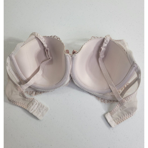 DKNY Seductive Lights Pink Full Coverage Underwire Balconette Bra Size 32DD - Picture 7 of 8